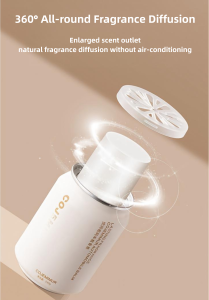 Auto Essential car fragrance balm with 360 degree scent diffusion and enlarged aperture window