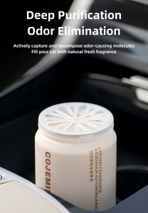 Car fragrance balm eliminating odors by decomposing odor molecules inside vehicle