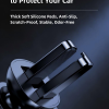 Soft silicone pads protect the phone and the air vent